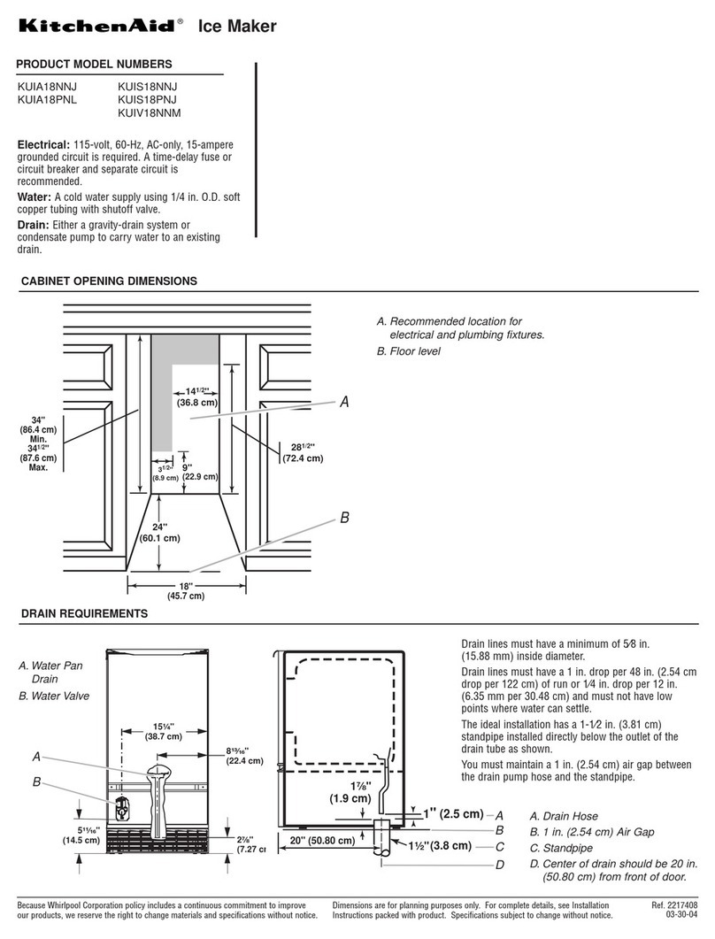 KitchenAid KUIS18NNJS User guide