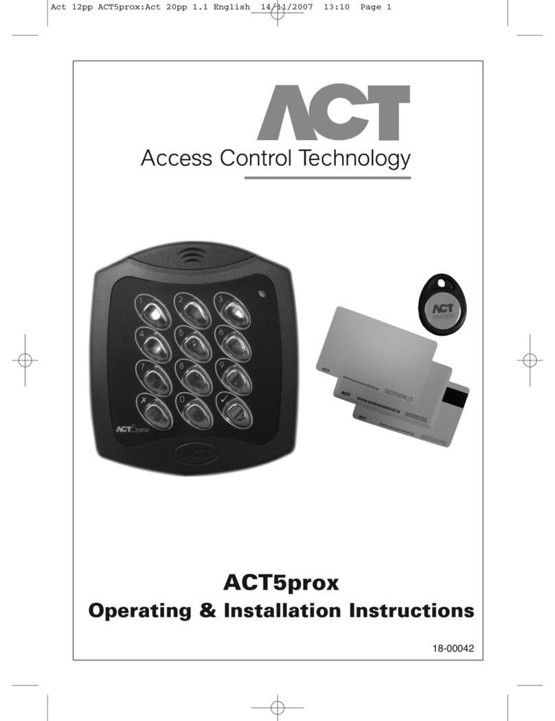 ACT ACT5 PROX User manual ACT ACT5 PROX User manual