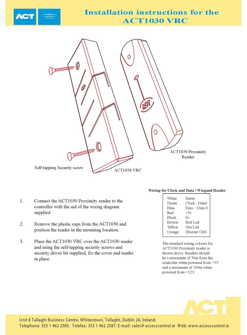 ACT ACT1030 VRC installation instructions