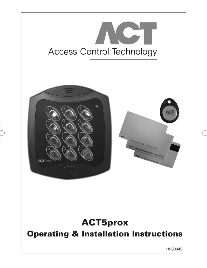 ACT 5 PROX Operating and installation instructions