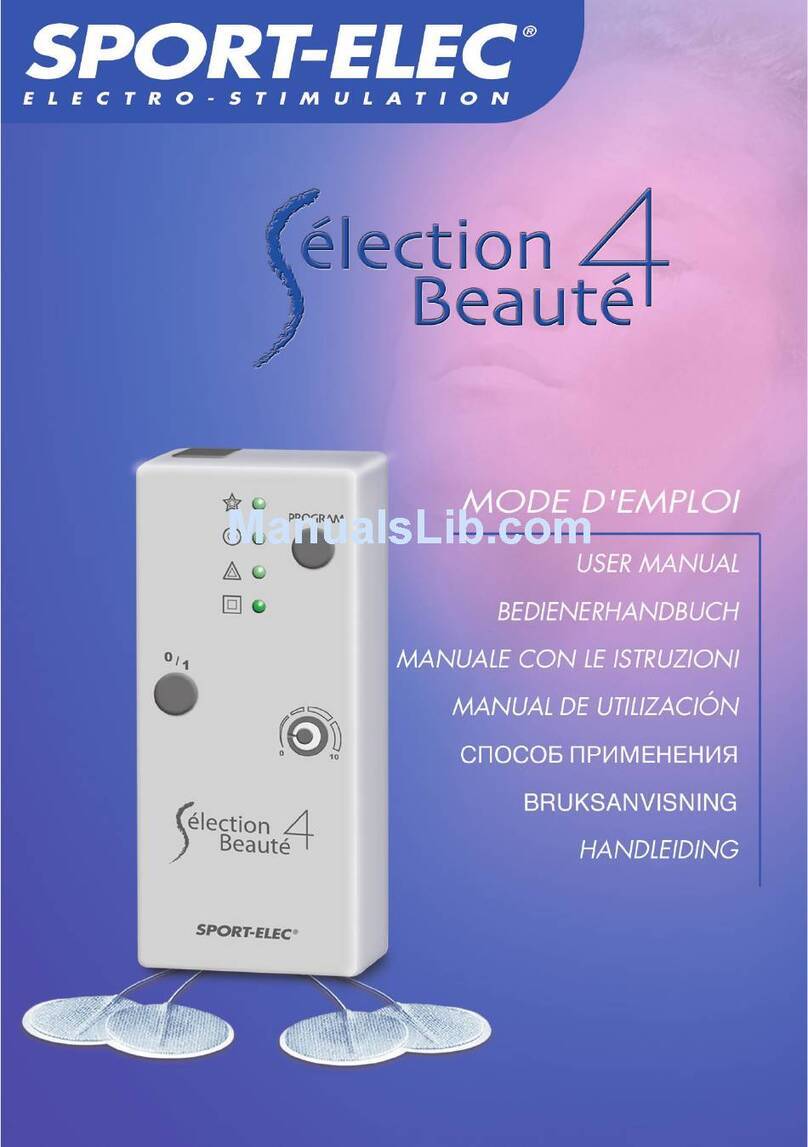 SPORT ELEC SELECTION 4 BEAUTE manual