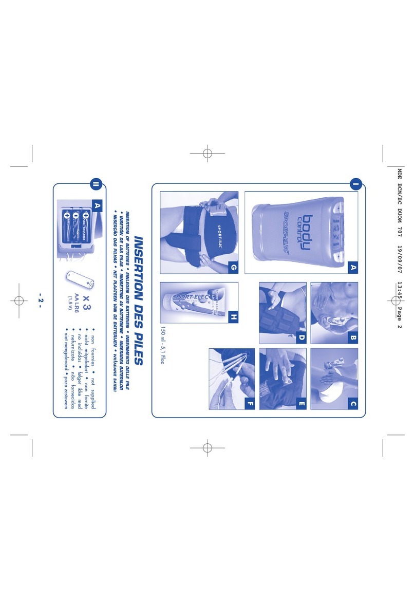 SPORT ELEC BODY CONTROL DUO MINCEUR manual SPORT ELEC BODY CONTROL DUO MINCEUR manual