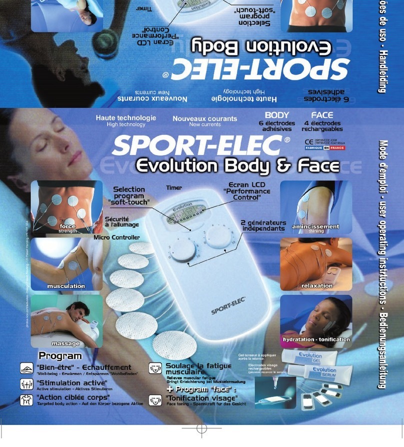 SPORT ELEC EVOLUTION BODY AND FACE manual