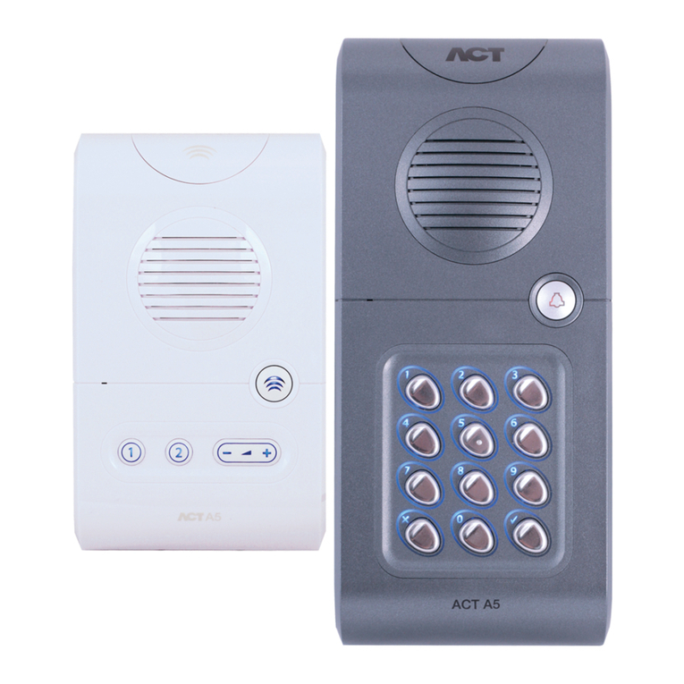 ACT ACTENTRY A5 Operating and installation instructions