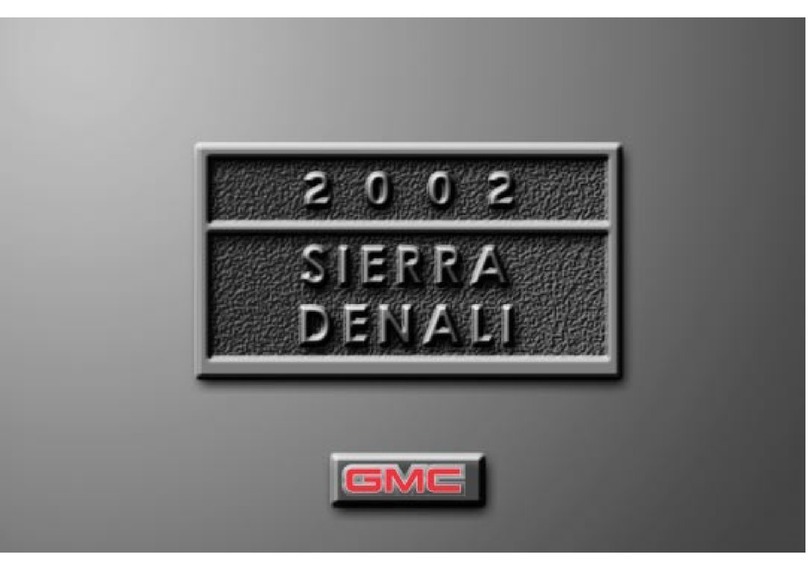 GMC SIERRA DENALI 2002 User manual
