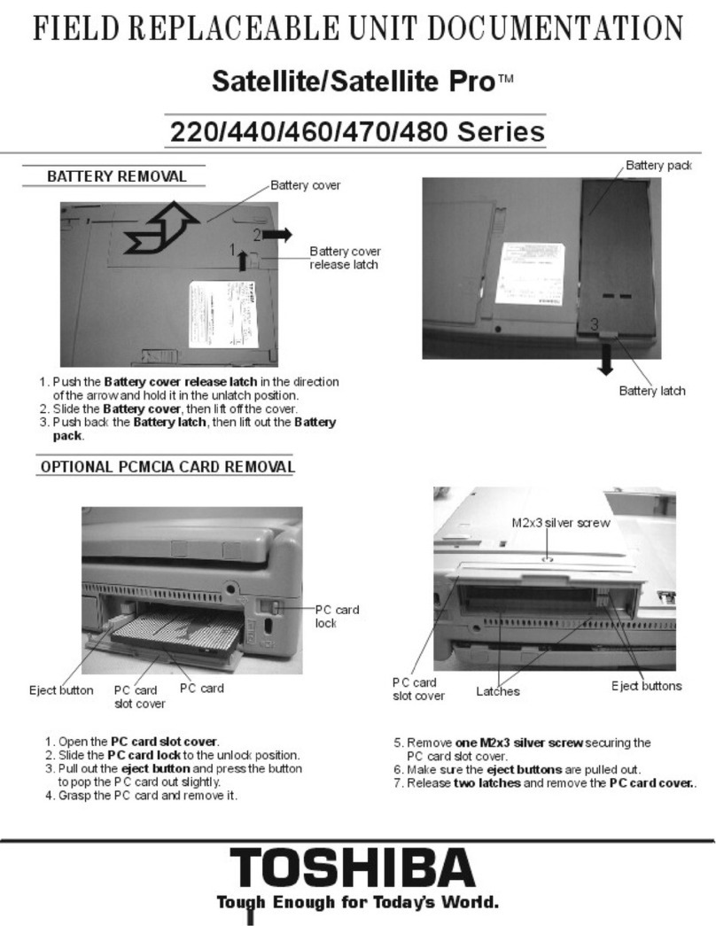 Toshiba 470CDT - Satellite Pro - Pentium MMX 200 MHz Guide