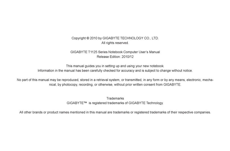 Gigabyte T1125P User manual