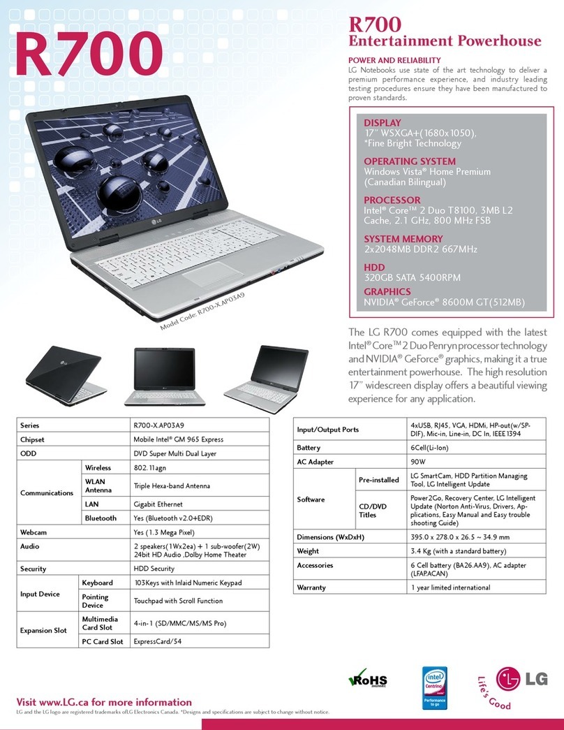 LG R700-X.AP03A9 Entertainment Powerhouse brochure