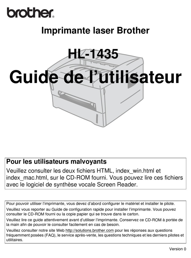 Brother 1435 - HL B/W Laser Printer Quick start guide