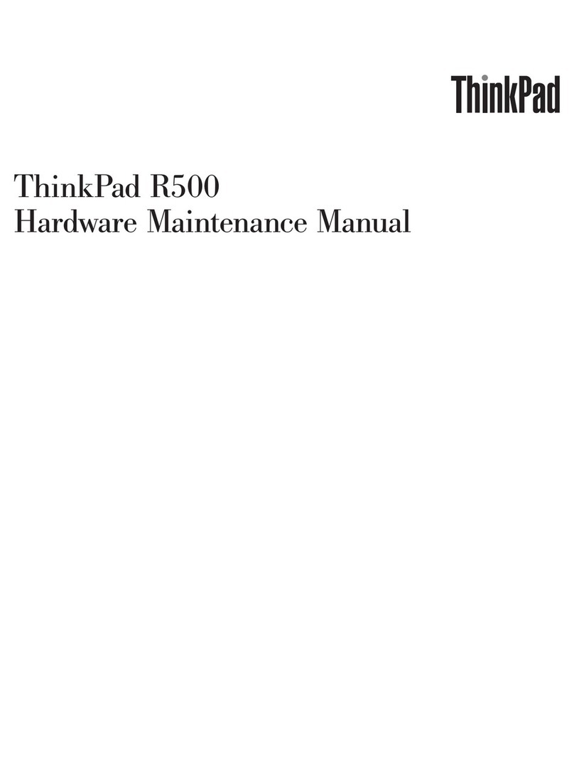 IBM R500 - LENOVO ThinkPad - Genuine Windows 7 Home... Owner's manual