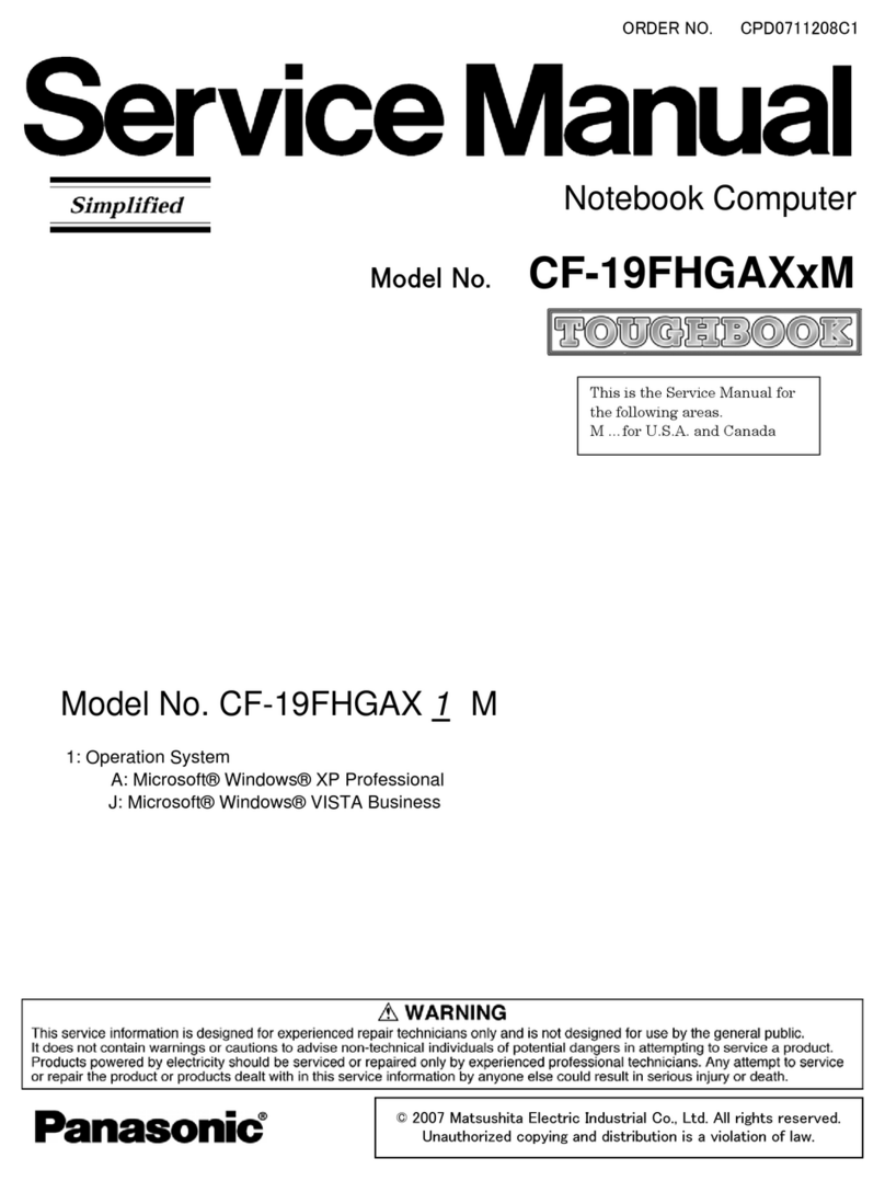Panasonic 30 - Toughbook - Core 2 Duo User manual