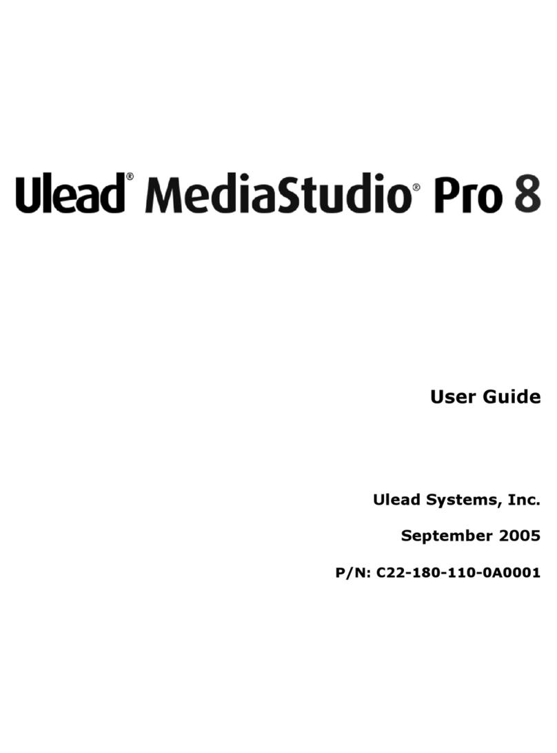 Ulead MEDIASTUDIO PRO 8 User manual