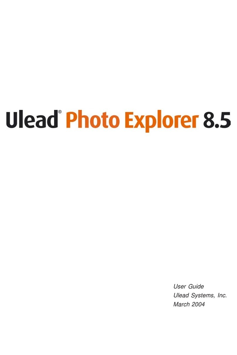 Ulead PHOTO EXPLORER 8.5 User manual