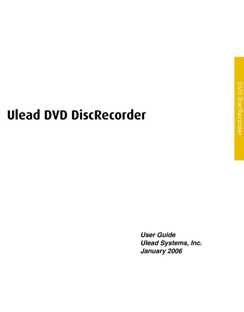 Ulead DVD DISCRECORDER 2.2 User manual