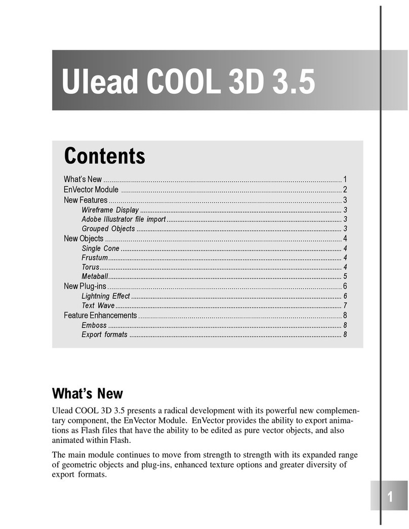 Ulead COOL 3D 3.5 User manual