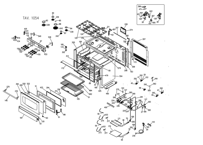 AIRLUX GlemGas XCU360C parts manual