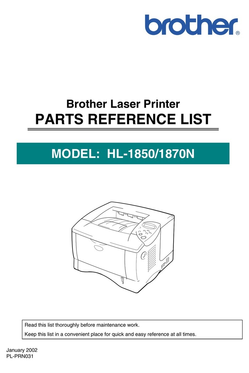 Brother HL 1850 - B/W Laser Printer User manual