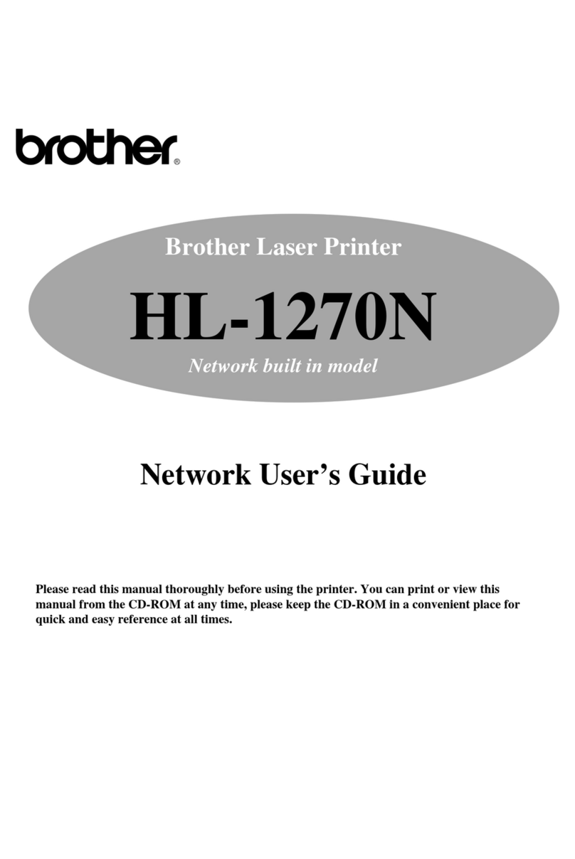 Brother HL 1270N - B/W Laser Printer Installation instructions
