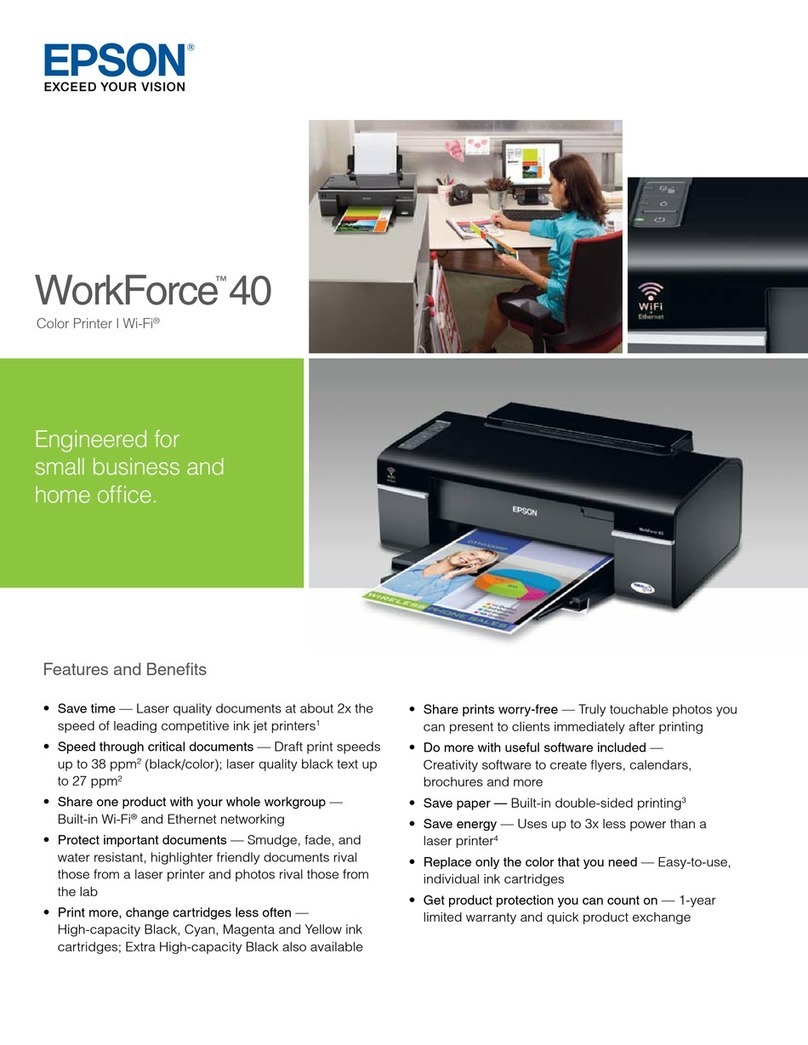 Epson C11CA27201 - WorkForce 40 Color Inkjet... User manual