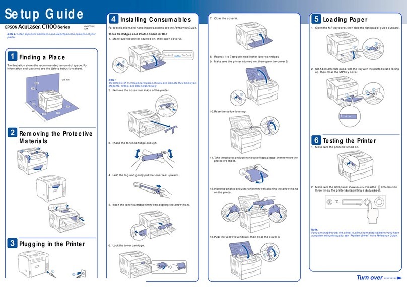Epson C1100 - AcuLaser Color Laser Printer User manual