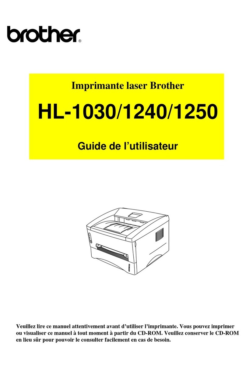 Brother HL 1030 - B/W Laser Printer Quick start guide