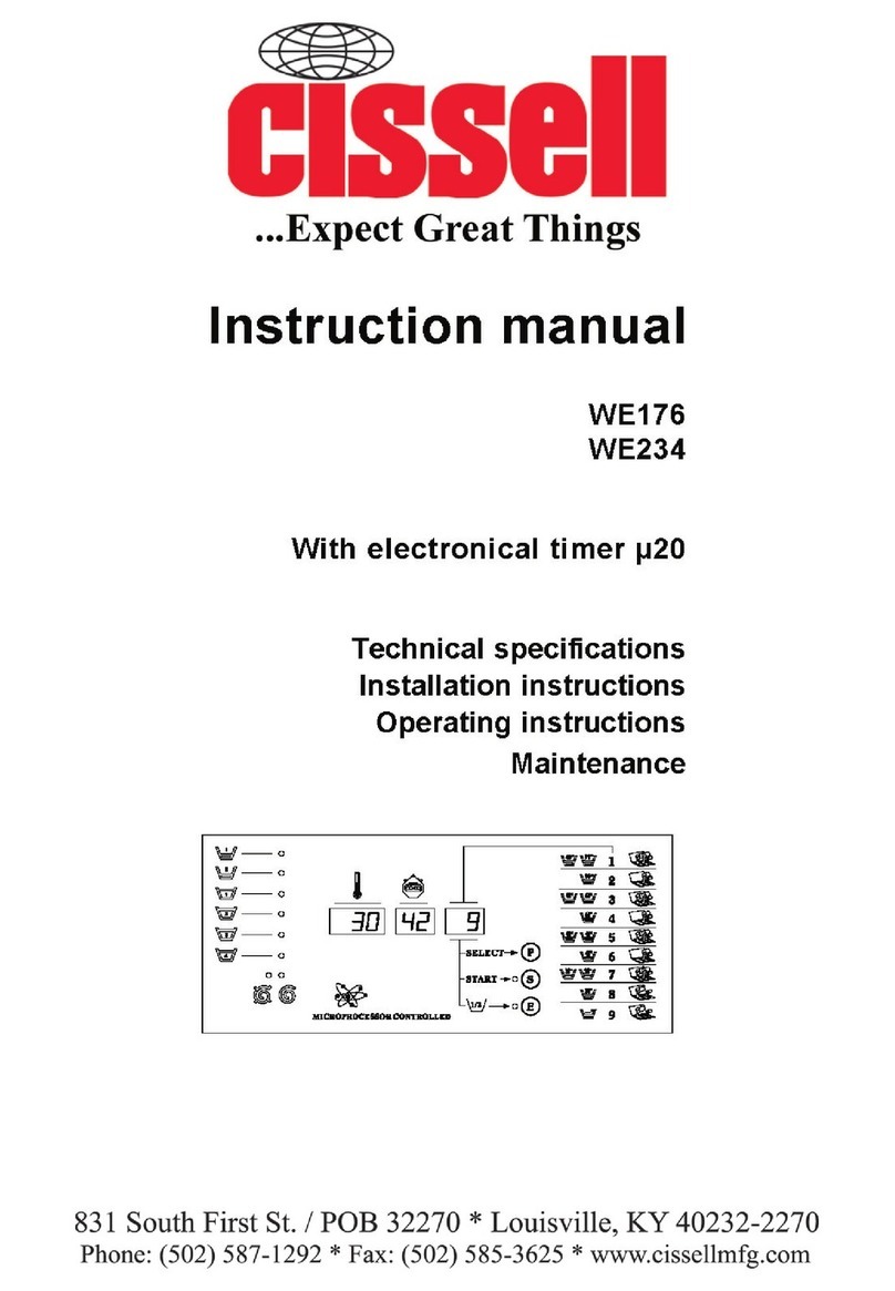 Cissell CHHW50-WE176-234 User manual