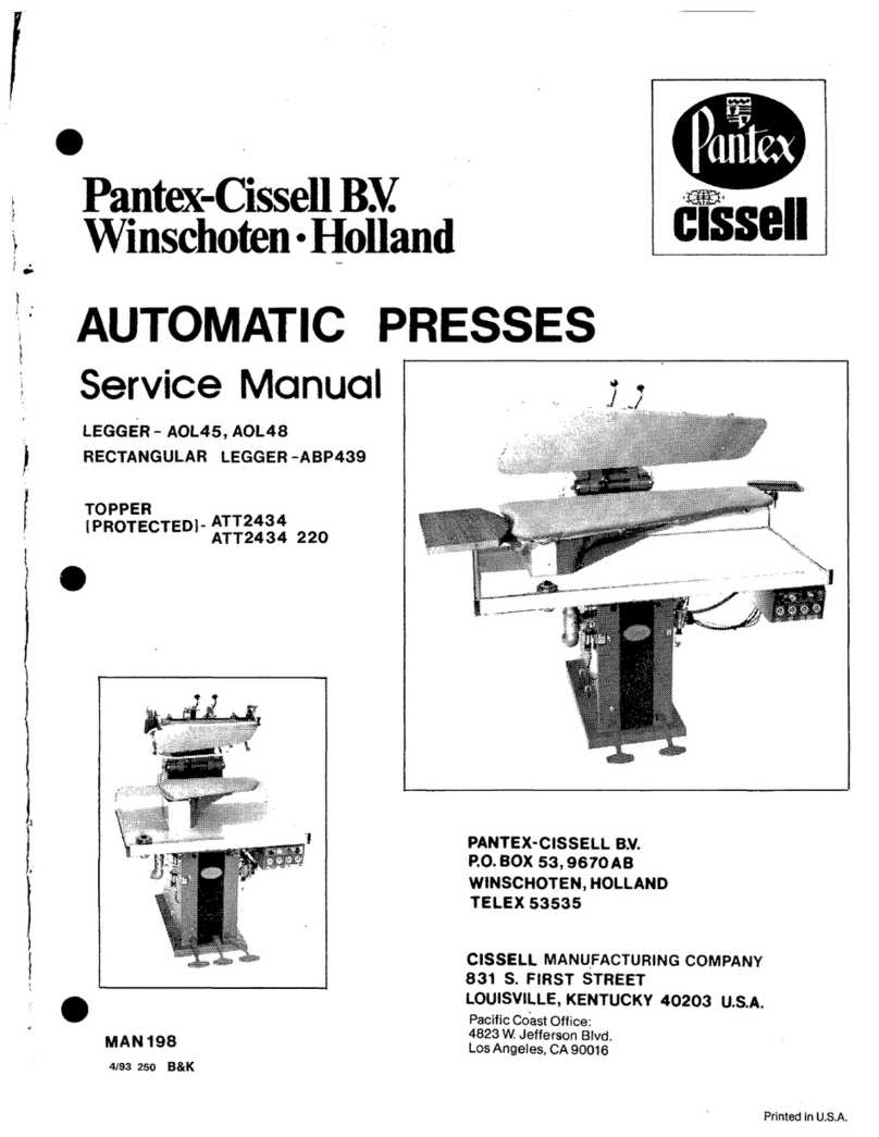 Pantex-Cissell AOLMAN198 User manual