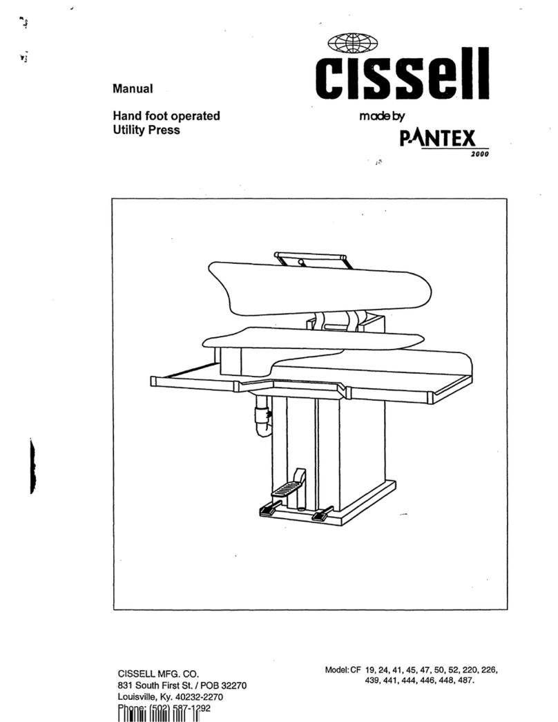 Cissell CF 487 manual