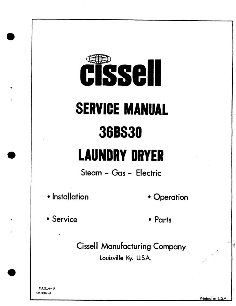 Cissell 36BS30 Serveice manual