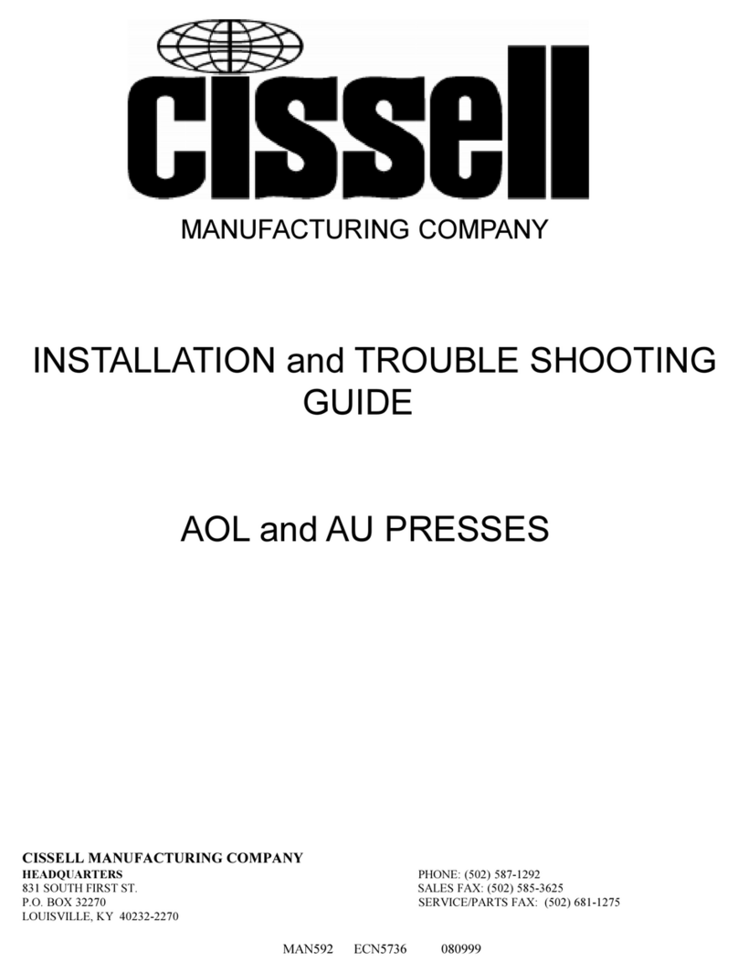 Cissell AOLAUKMAN592 manual