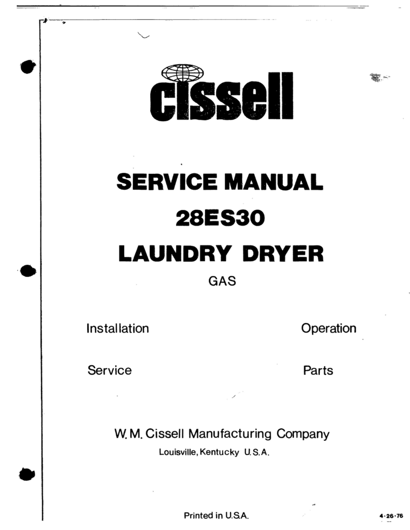 Cissell 28ES30 User manual