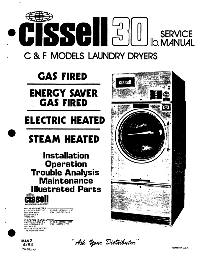 Cissell 30LBCMAN2 manual