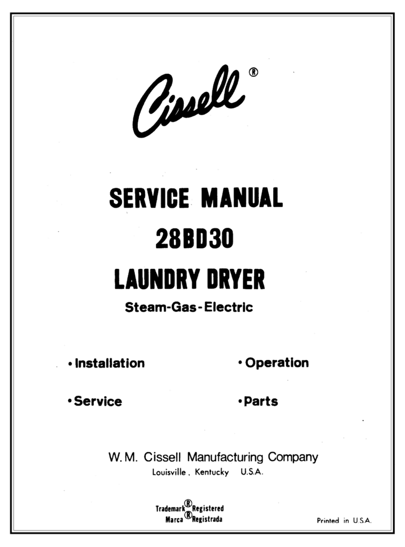 Cissell 28BD30 User manual
