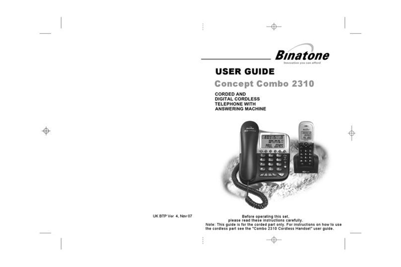 Binatone CONCEPT COMBO 2310 user guide