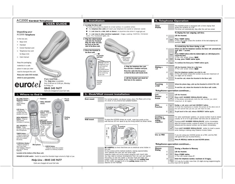 Binatone AC2000 manual