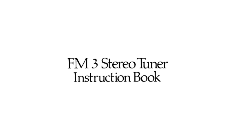 QUAD FM 3 Instruction book
