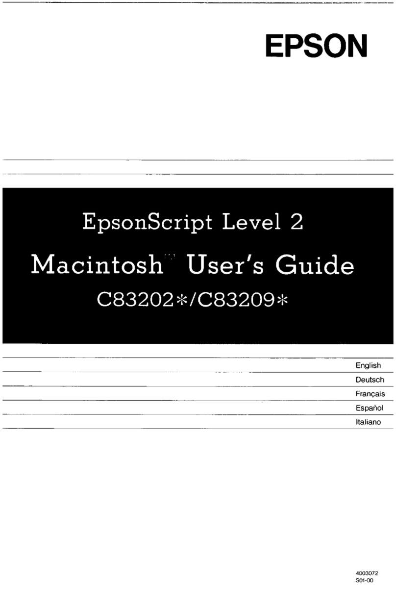 Epson ActionLaser 1000 User manual