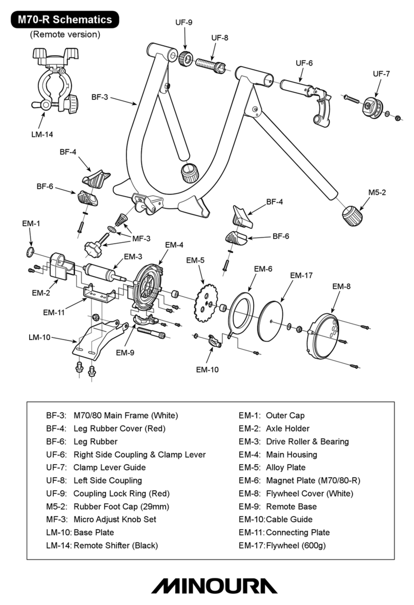 MINOURA M70-R - SCHEMA manual