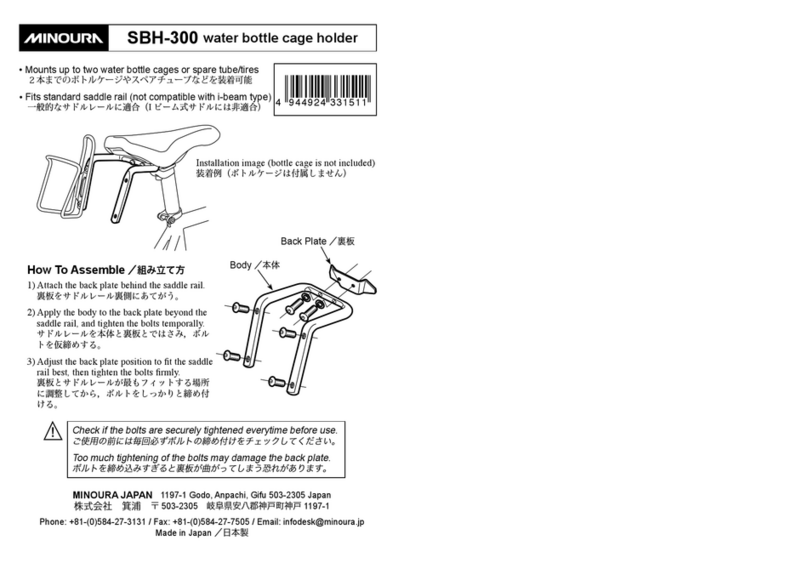 MINOURA SBH-300 installation manual