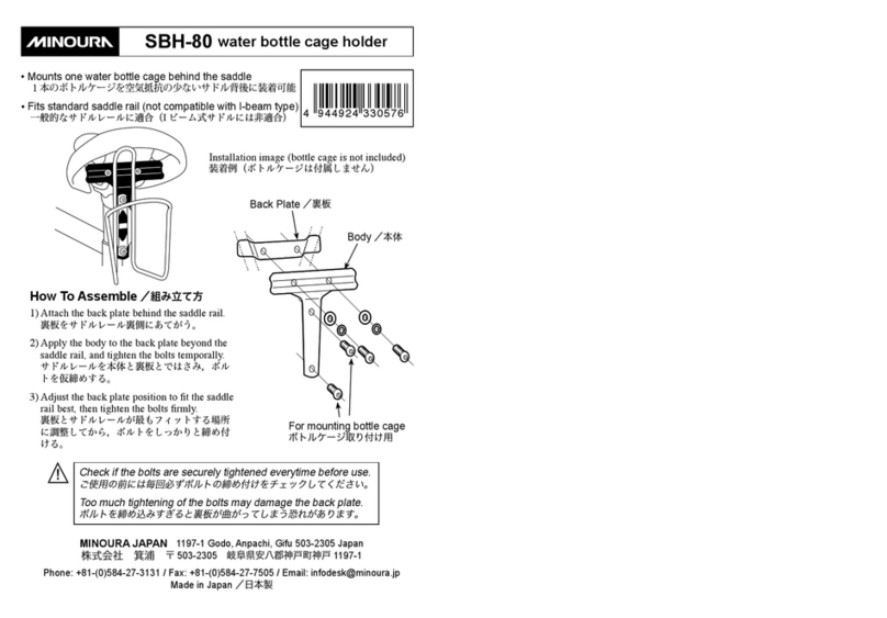 MINOURA SBH-80 User manual