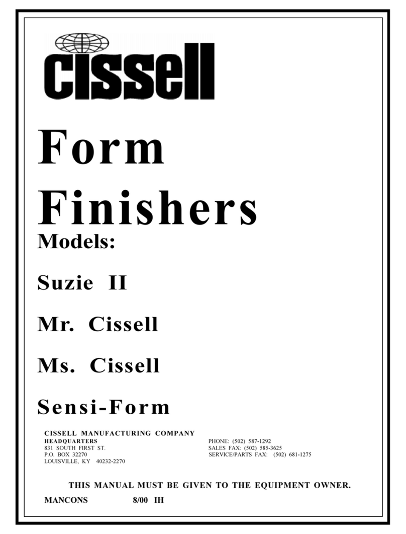 Cissell MANCONS manual