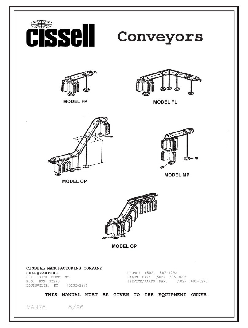 Cissell MAN78 User manual Cissell MAN78 User manual