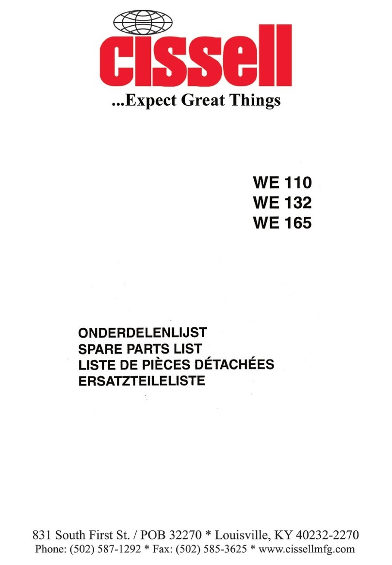 Cissell CHMW35-WE110-132-165 Guide