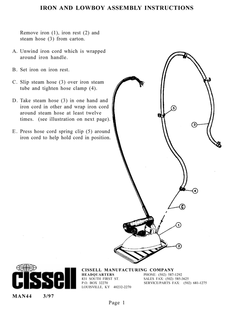 Cissell LOWBOYMAN44 Assembling instructions