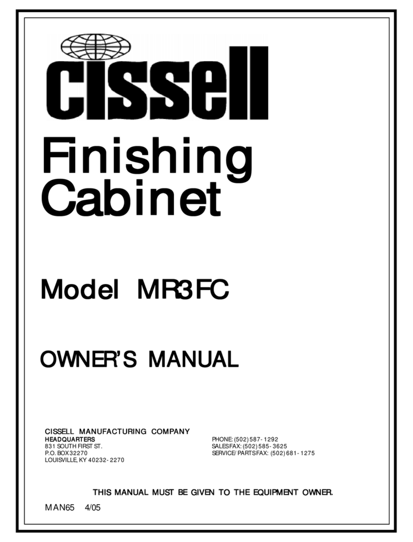 Cissell MAN65 User manual Cissell MAN65 User manual