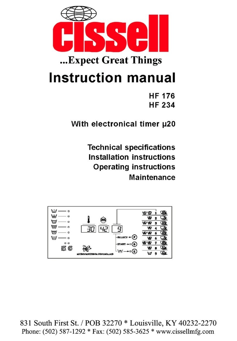 Cissell CSHW50-HF135-234 instruction manual
