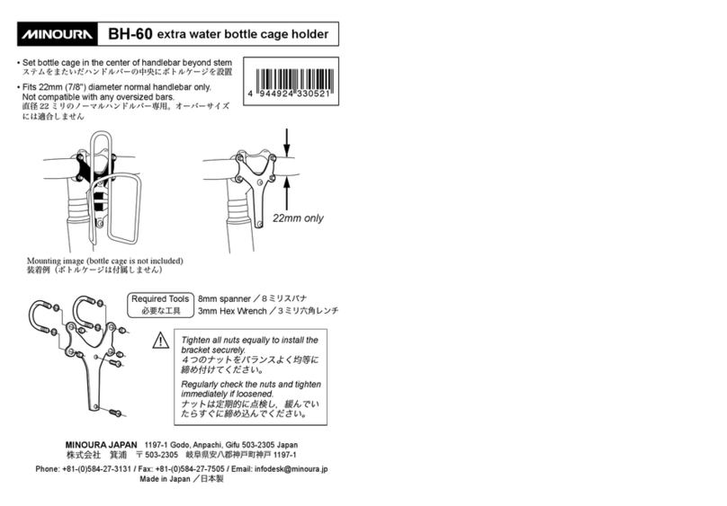 MINOURA BH60 - ASSEMBLY manual