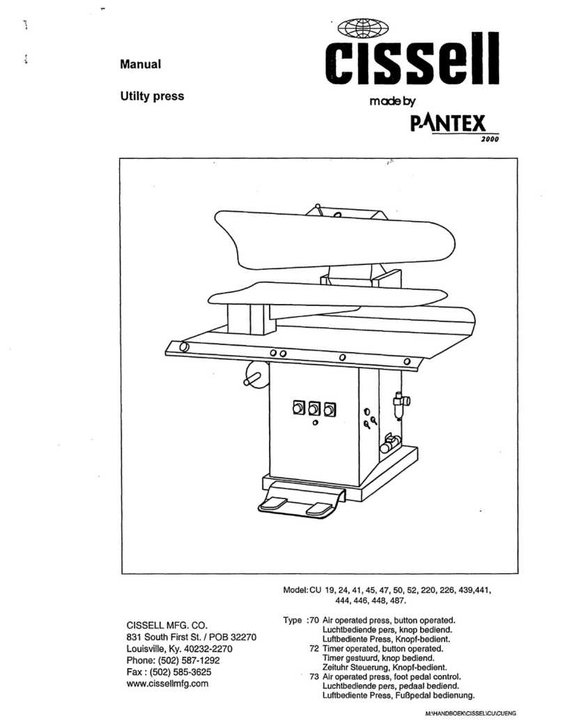 Cissell NEW UTILITY User manual