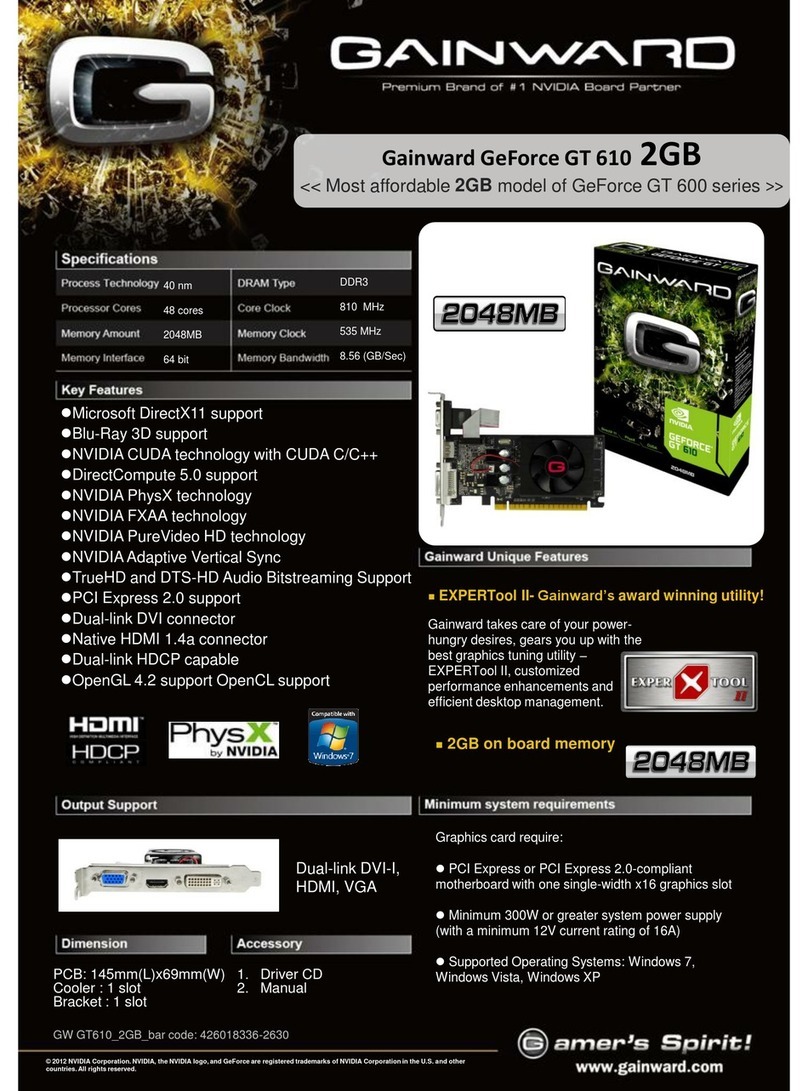 Gainward GT 610 2048MB brochure
