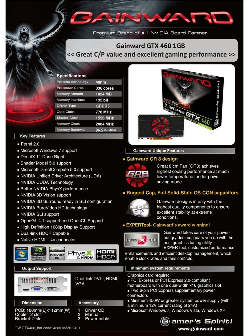 Gainward GTX 460 1G brochure